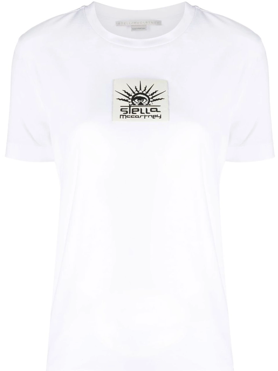 Cheap Women McCartney logo-patch cotton Stella T-shirt 0422